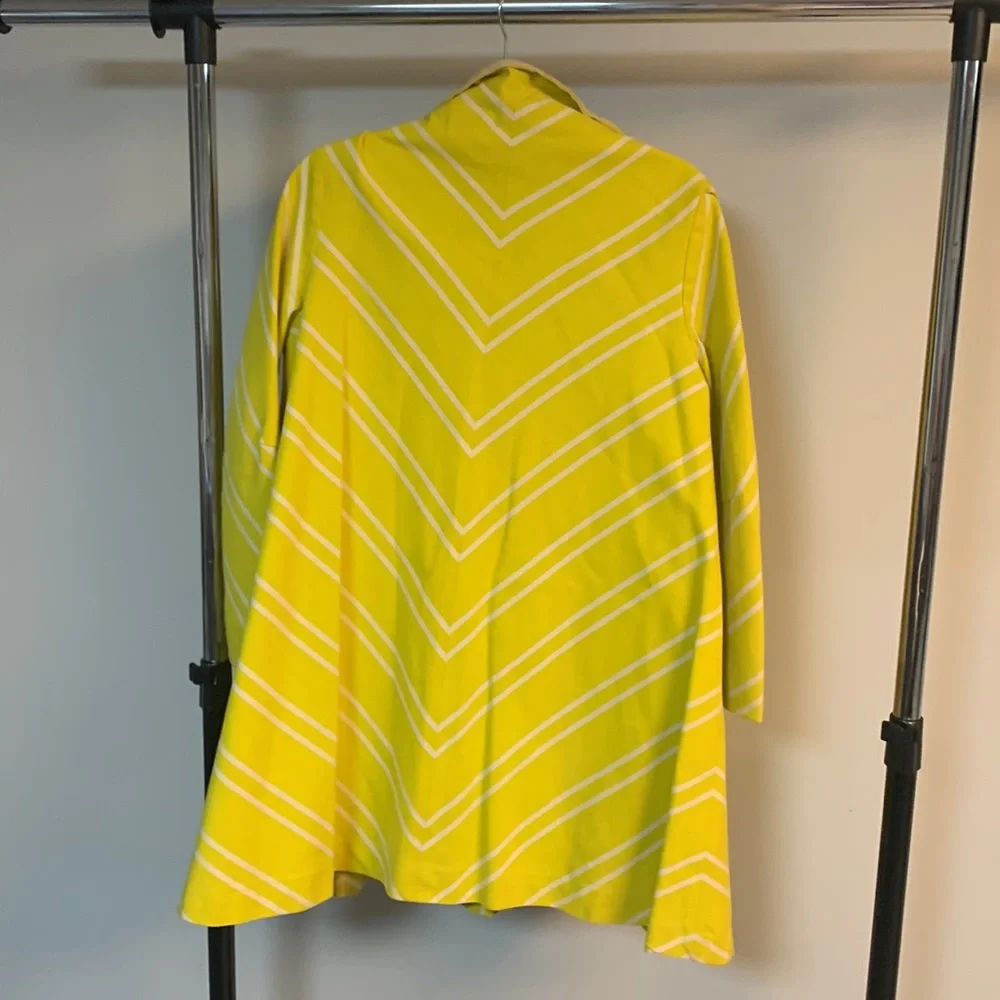 Vintage 50’s/60’s Yellow Chevron 2-Piece Romper & Jacket Set - Picture 7 of 7
